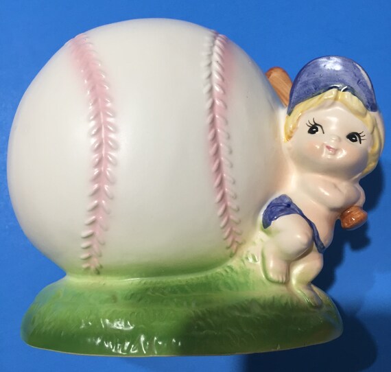 Nursery Boy Sports Themed Ceramic Planter Vase Container Etsy
