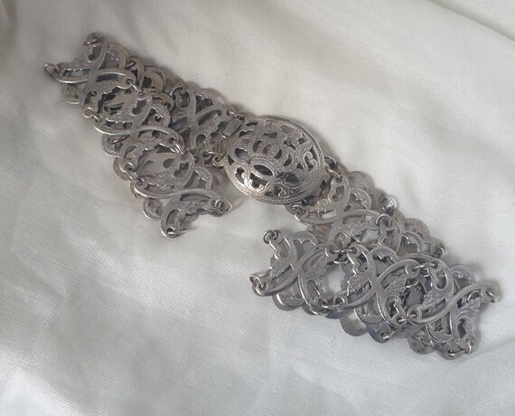 Chinese Sterling Silver Belt, Sterling Silver Nurs