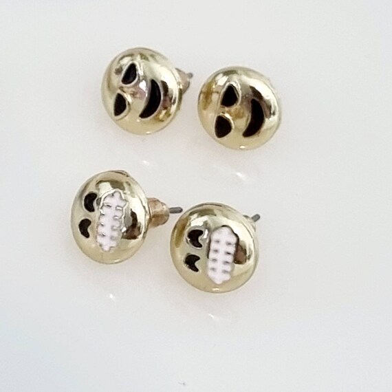 Vintage Smiley Face Studs, 2 Sets of Smiley Face … - image 9