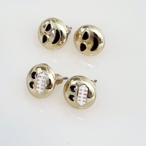 Vintage Smiley Face Studs, 2 Sets of Smiley Face … - image 6