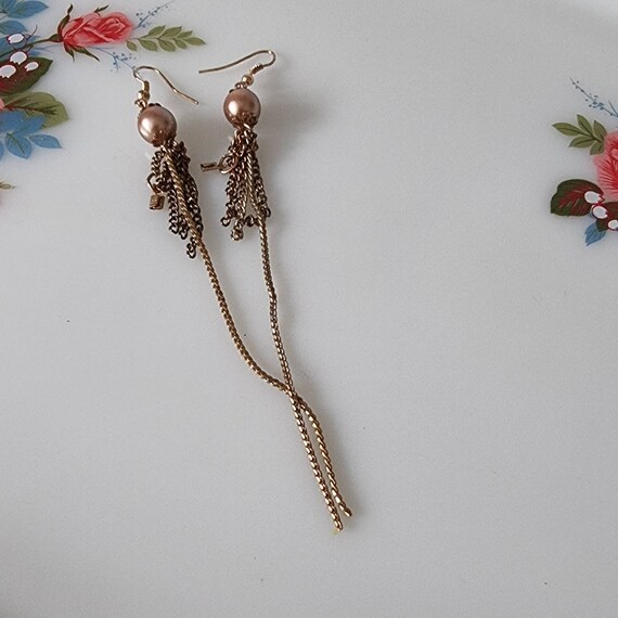 Vintage long chain earrings sale