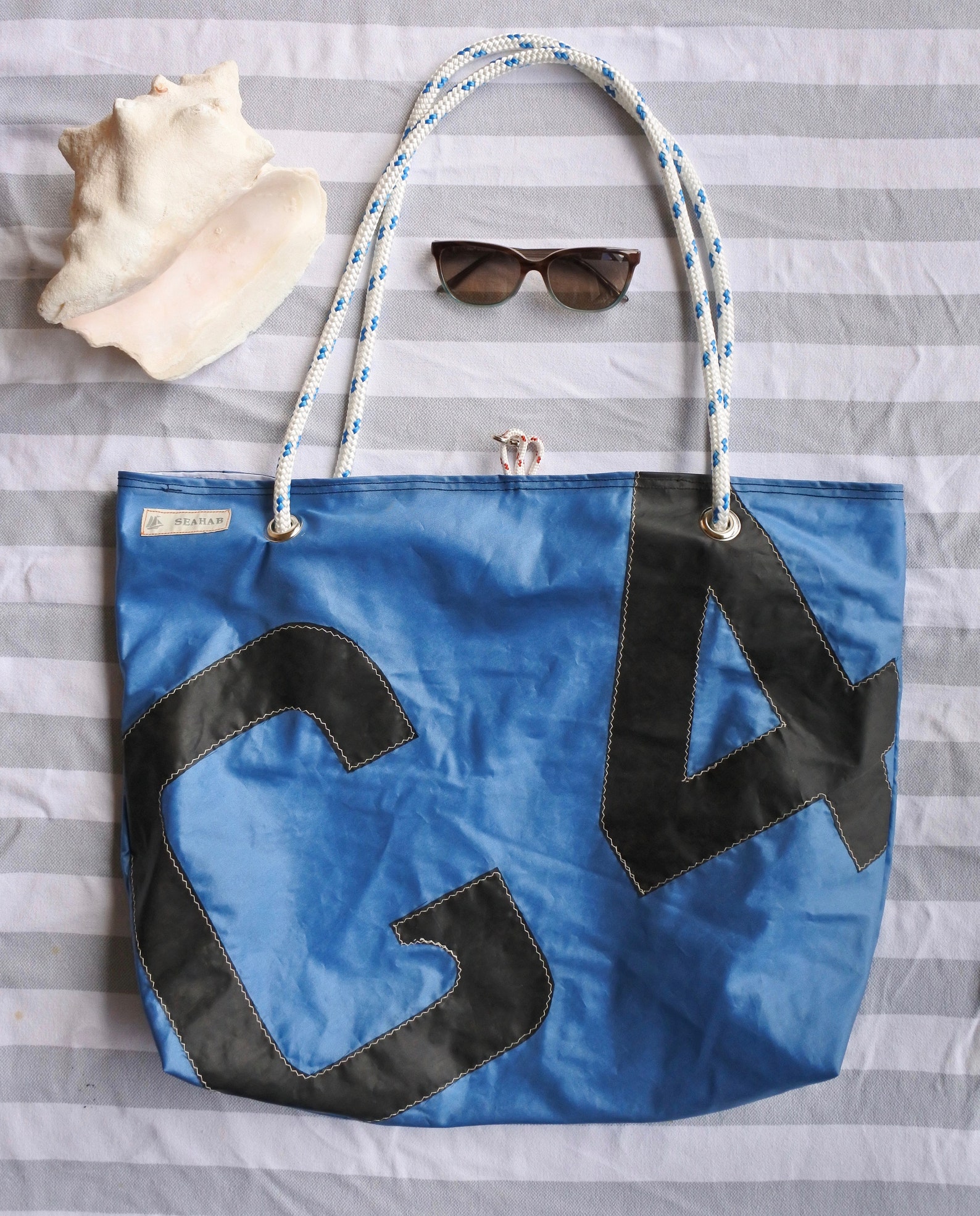 Large Recycled Sail Bag Sail Tote Etsy