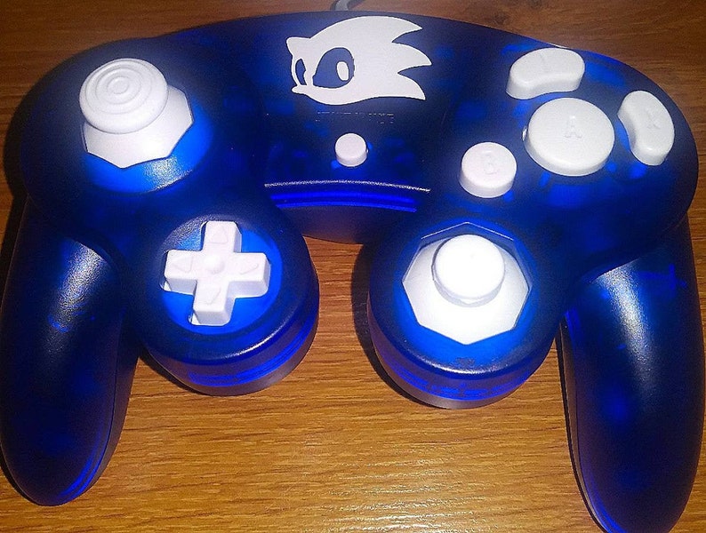 Gamecube Controller Sonic Team Also Compatible With Wii Wii U Etsy