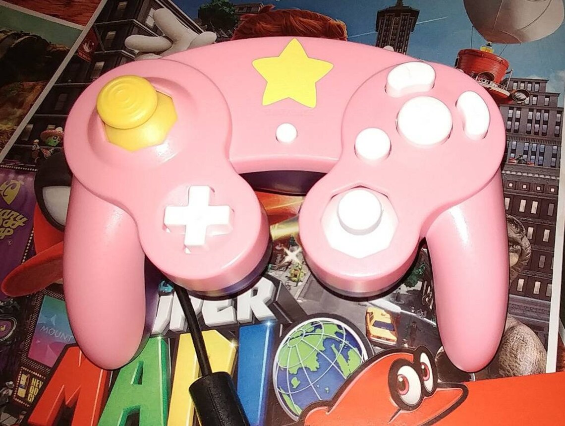 Gamecube Controller Kirby Inspired Etsy