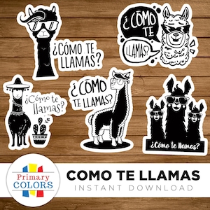 Como te Llamas? Clip Art, Clipart, Svg, Png, Eps, Pdf, Silhouette, Cricut, Cut File, Spanish Club, Spanish Class, DLI, T-shirt, sticker file