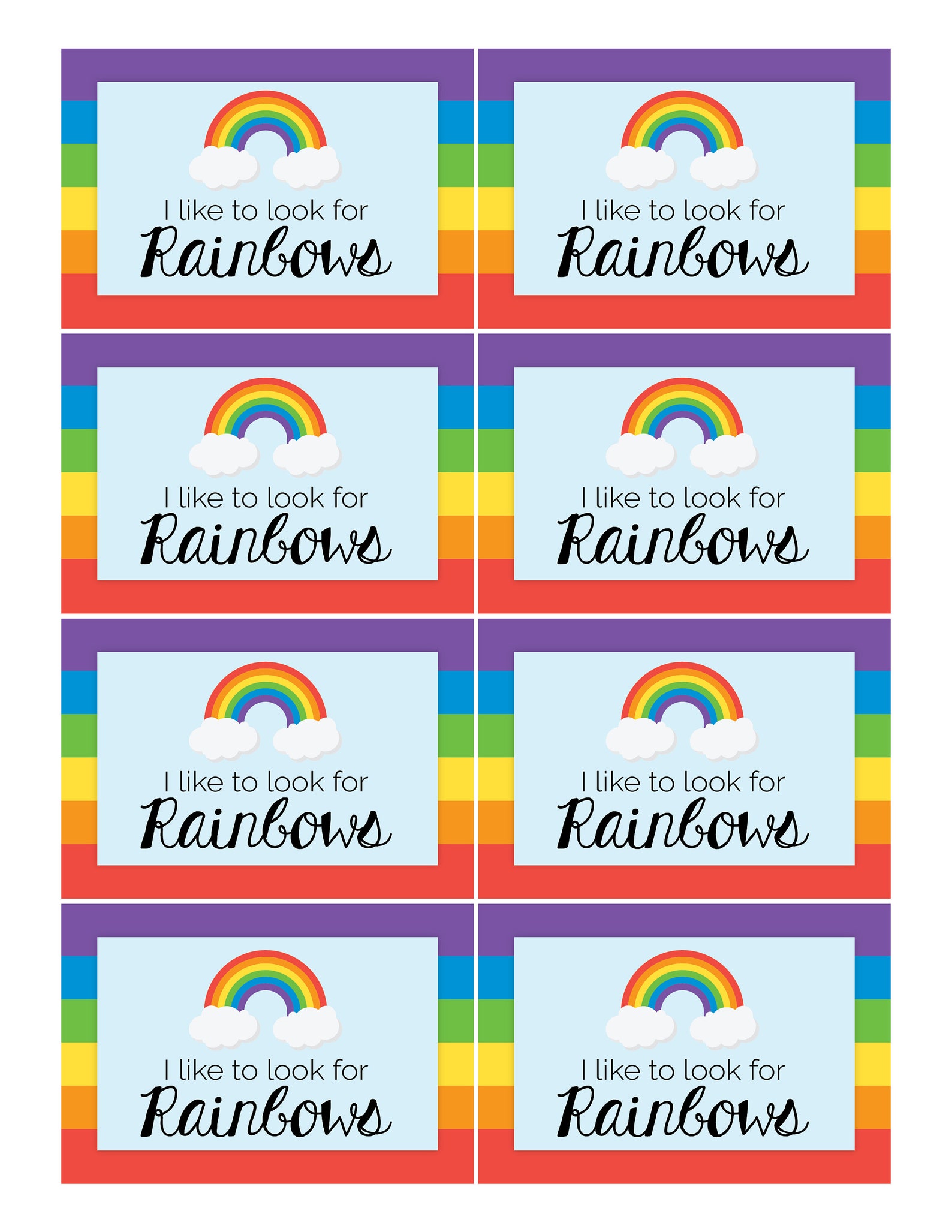 LDS Baptism I Like to Look for Rainbows When I Am - Etsy