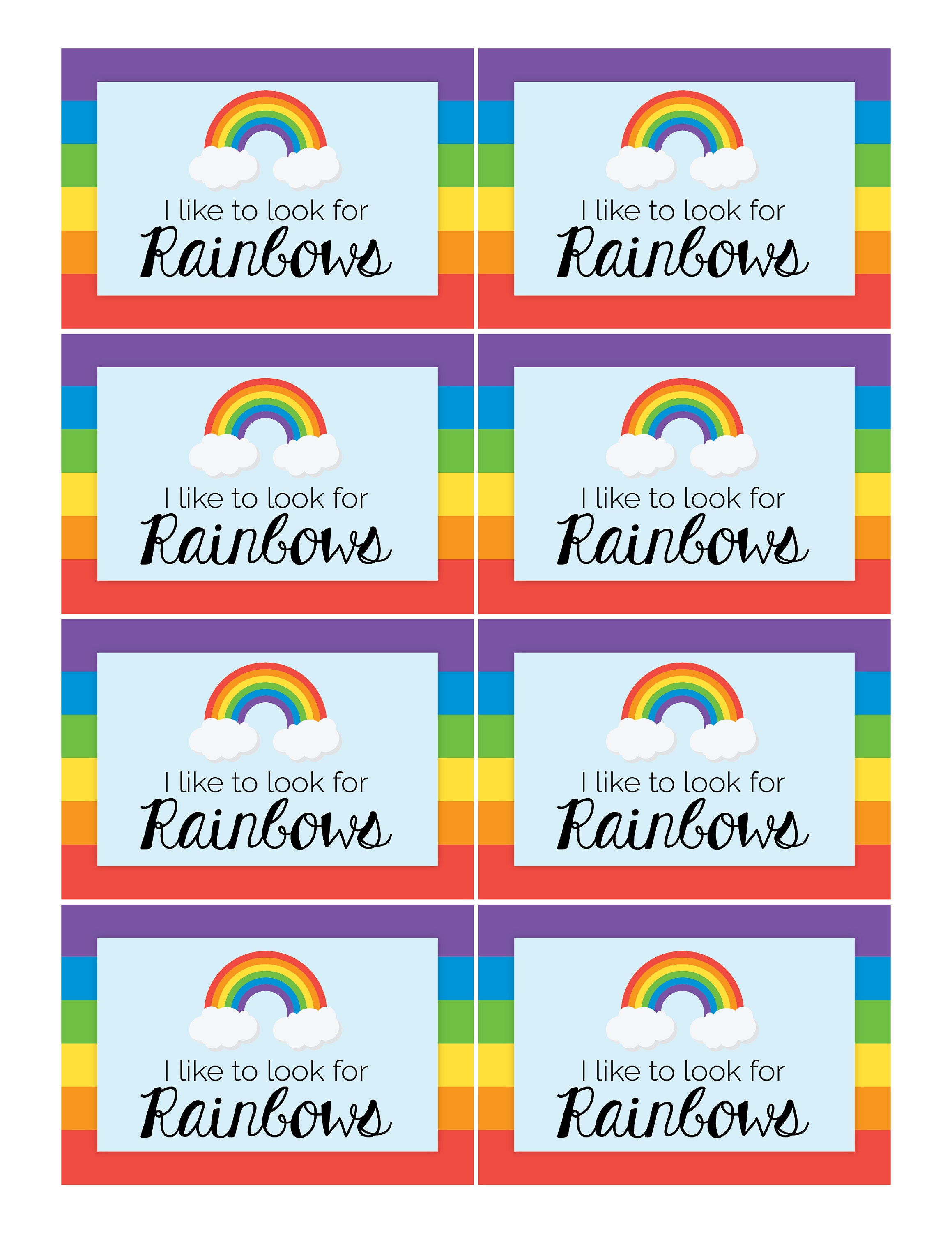 LDS Baptism I Like to Look for Rainbows When I Am - Etsy