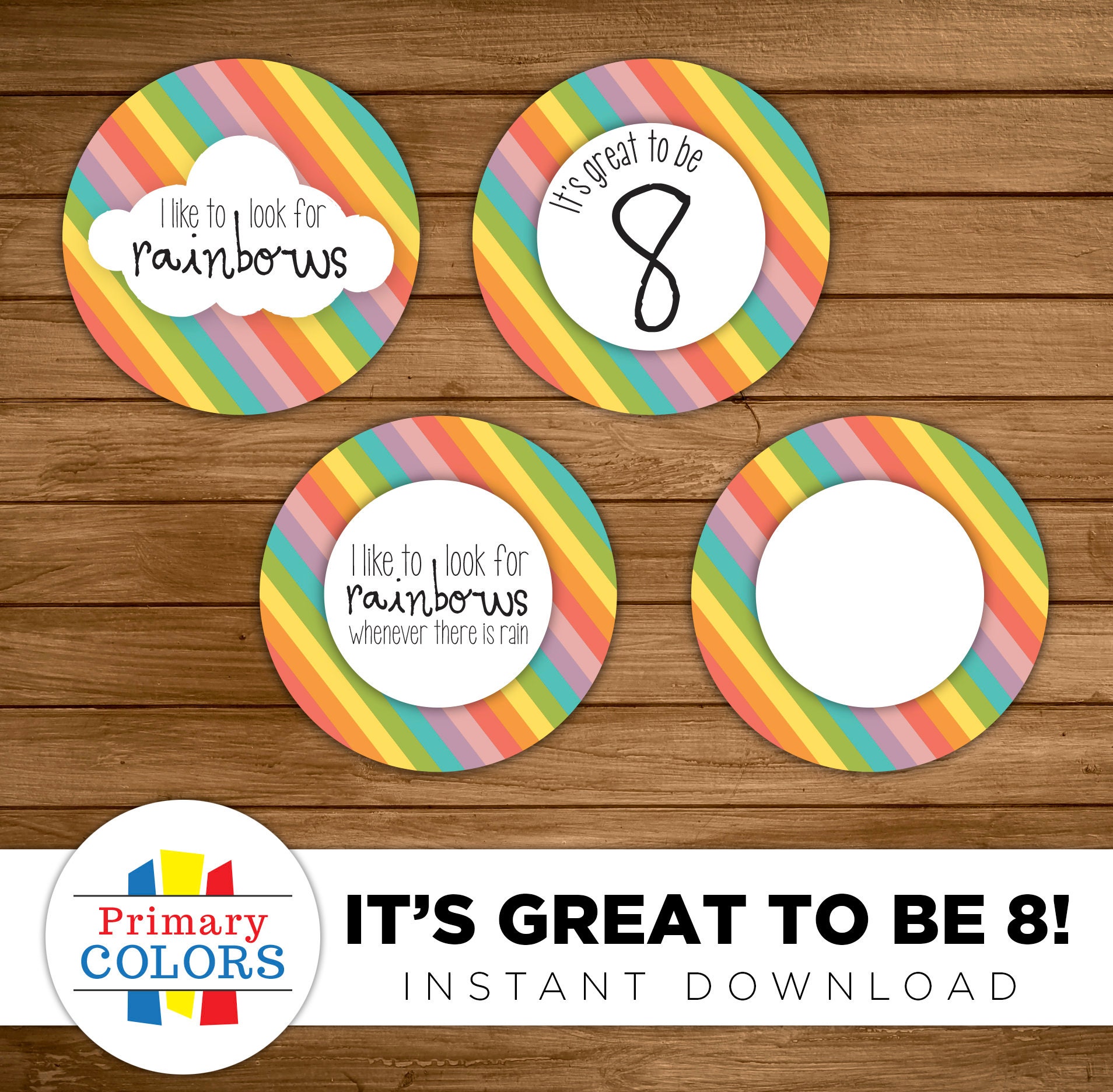 LDS Baptism I Like to Look for Rainbows When I Am Baptized Printables ...