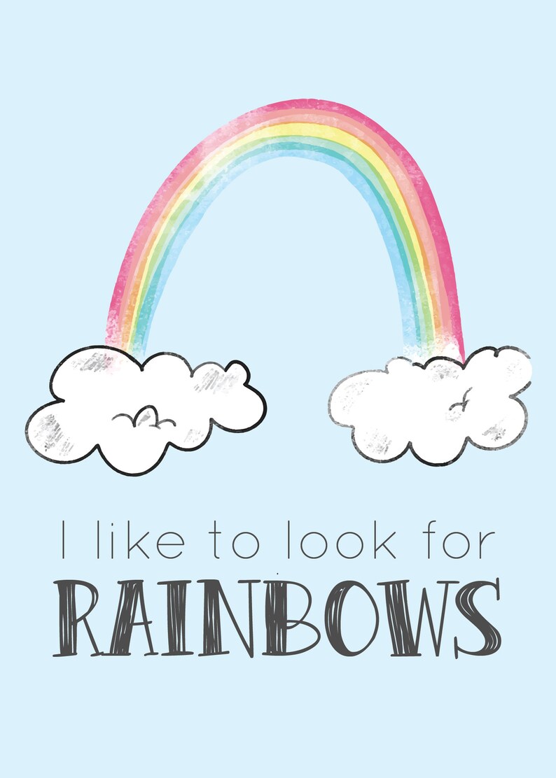 LDS Baptism I Like to Look for Rainbows When I Am Baptized Printables ...