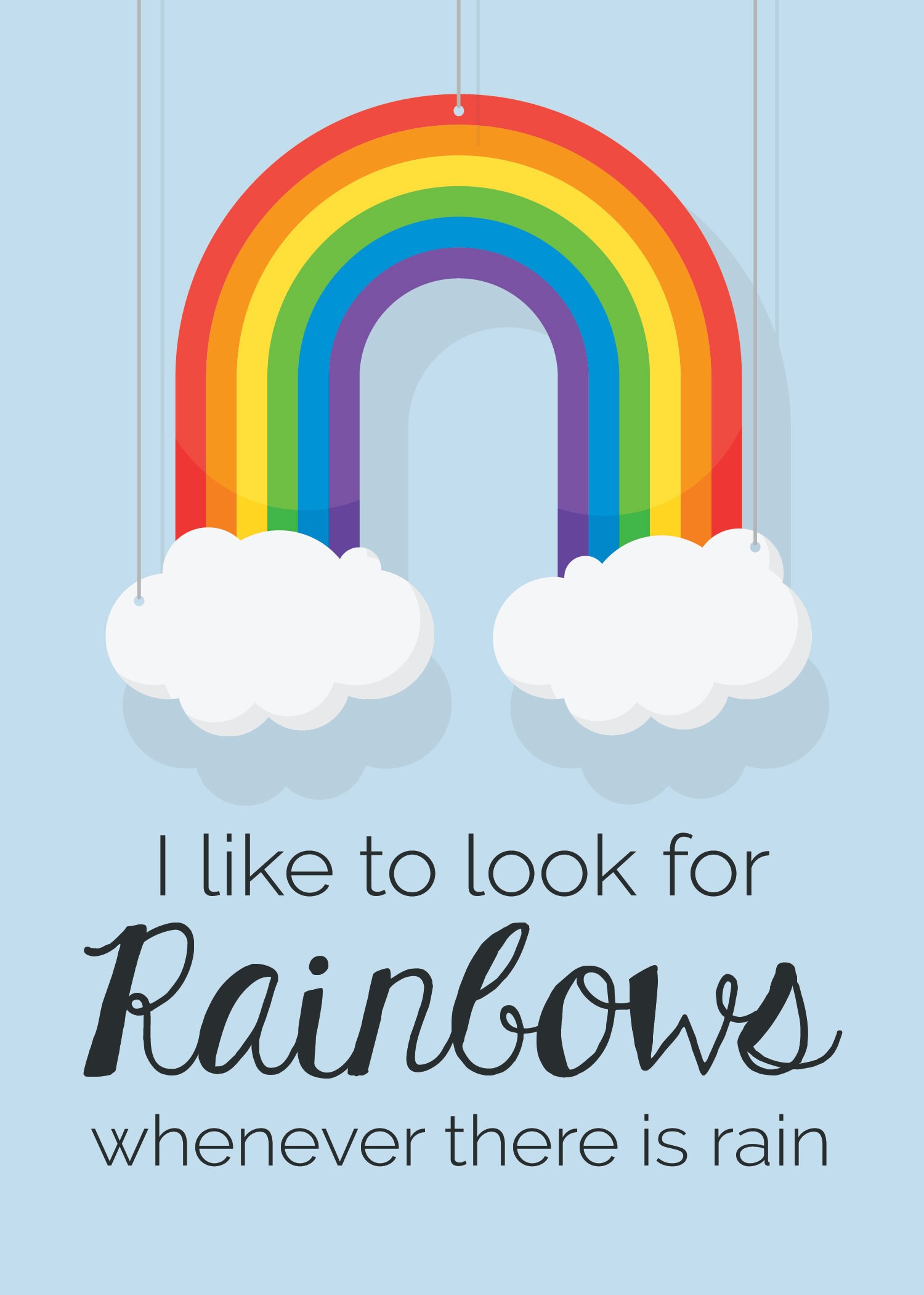 LDS Baptism I Like to Look for Rainbows When I Am Baptized Printables ...