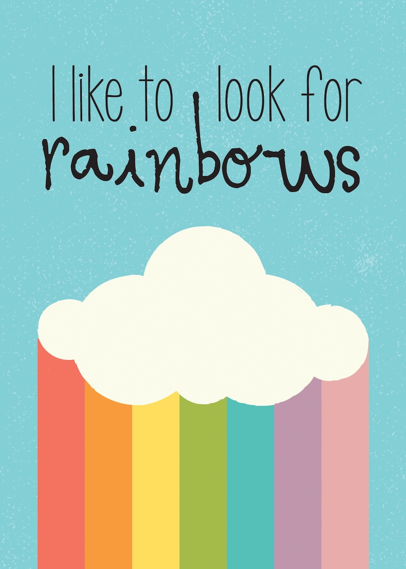 LDS Baptism I Like to Look for Rainbows When I Am Baptized Printables ...