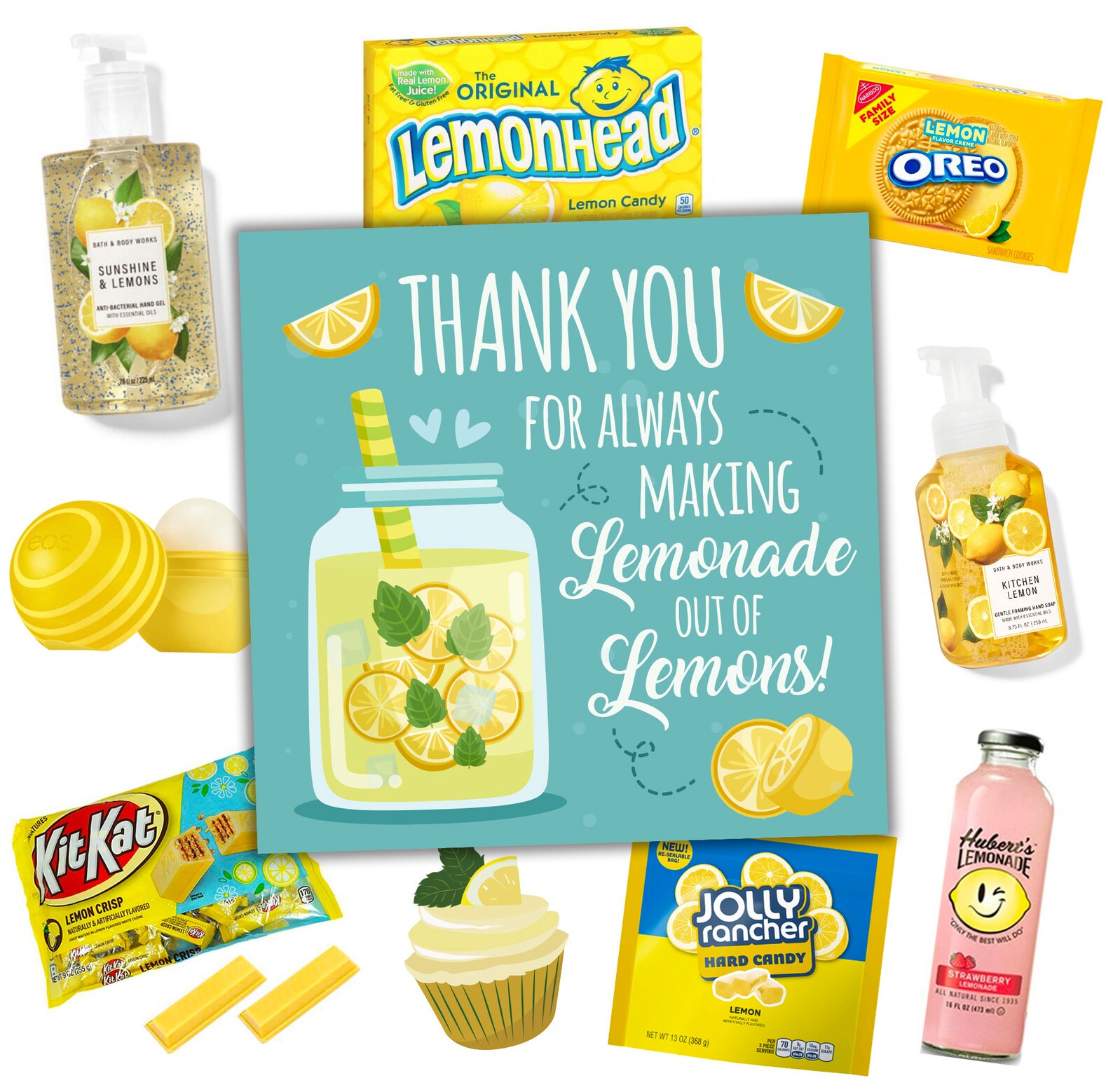 Making Lemonade Out of Lemons Gift Tags, Printable/digital. Thank You