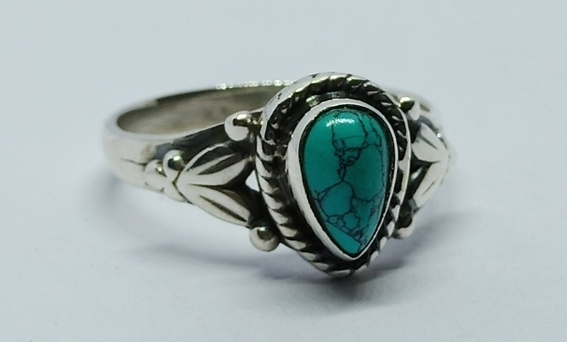 Turquoise Ring,blue Turquoise Ring,minimalistic ring,925 Solid Sterling Silver Ring,gemstone handmade,best gift for her,Turquoise Jewelry