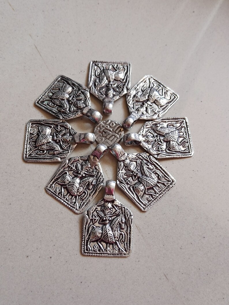 Vintage sterling silver goddess pendant goddess Etsy