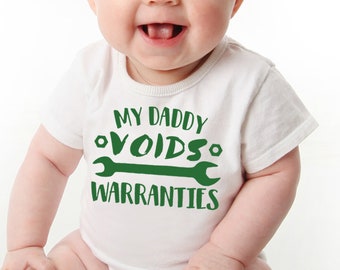 Daddy Voids Warranties - Void Warranties Baby, I Void Warranties, Auto Mechanic Dad, Diesel Mechanic, Diesel Guy, Car Dad, Car Grandpa Dad