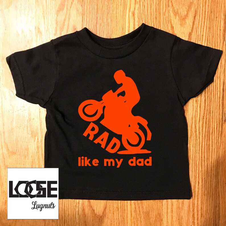 Black Rabbit Skins Bodysuit or Toddler T-Shirt Rad Like My Dad