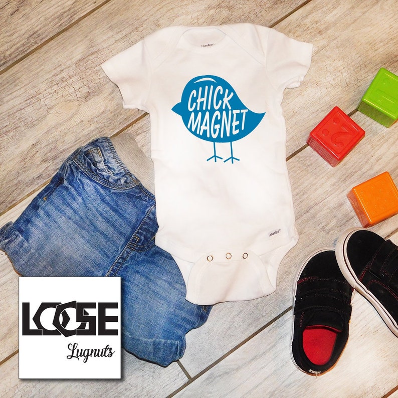 Easter Funny Baby Onesie\u00ae Bodysuit Chick Magnet