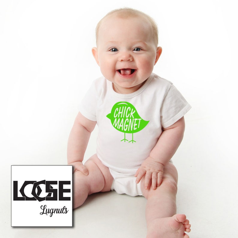 Easter Funny Baby Onesie\u00ae Bodysuit Chick Magnet
