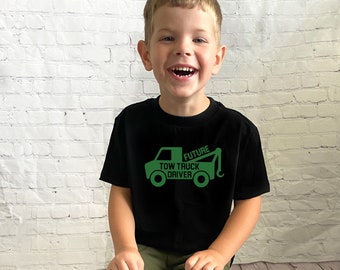 Future Tow Truck Driver - Baby Driver, Baby Bodysuit, Toddler Tow Truck Shirt, Baby Tow Truck Driver, Future Tow Trucker Driver Shirt