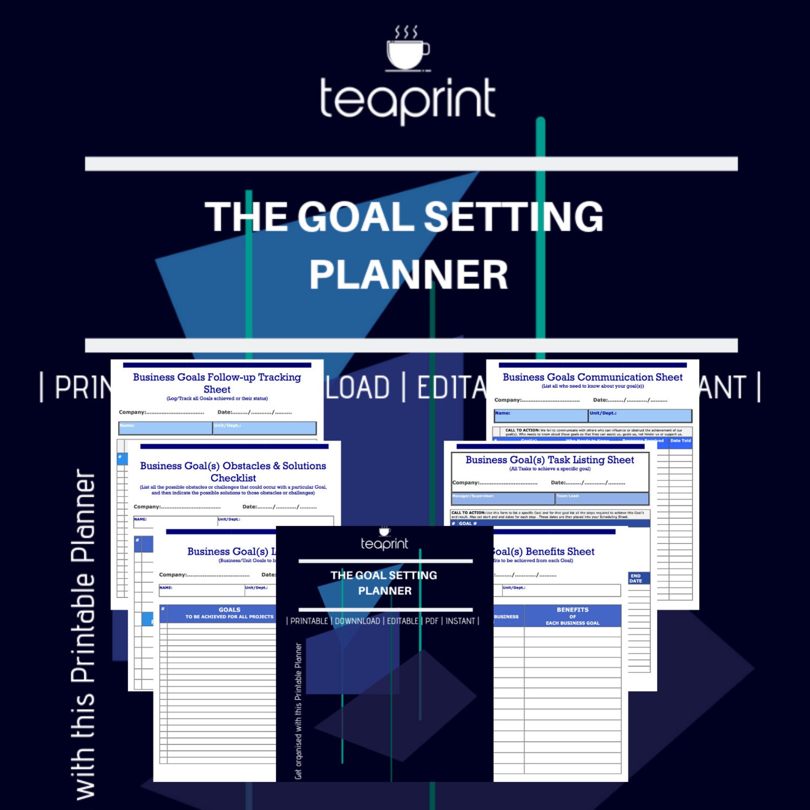 Ultimate Goal Setting Planner Printable 20 Pages Goal Etsy