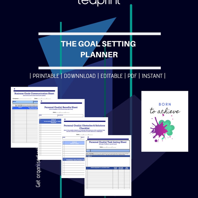 Ultimate Goal Setting Planner, Printable, 20 Pages, Goal Setting