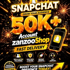 50 000 Snapscore-konto | HQ | Snapchat 50 000+ poäng | Snabb leverans
