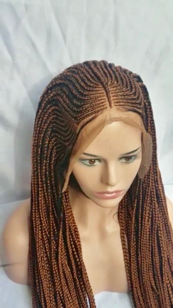 Handmade Lace Front African Cornrow Tribal Braids Long With Etsy
