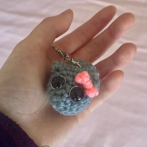 small sad hamster keychain sad hamster keyring sad hamster meme sad hamster plushie amigurumi handmade small smol tiny mini sad hamster
