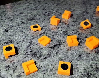 4-piece Slim/ Medium/ Tall Corner Magnetic Laser Risers | Flashback Reducer for Honeycomb Bed. Works well with Wecreat/ Short Lasers