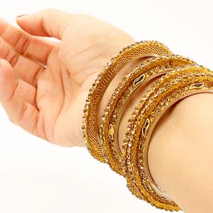Indian Gold Bangle Set Women, Jaipur Lac Bangles Indian Wedding, Pakistani Jewelry Lakh Bangles, CZ Bangle Bracelet, Bollywood Jewelry
