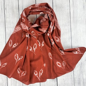 Cotton Scarf, Head Scarf, Hair Scarf, Tie Dye, Botanical Print, Chemo Scarf, Soft Feel, Boho Bandana, Turban Women, Shawl Wrap