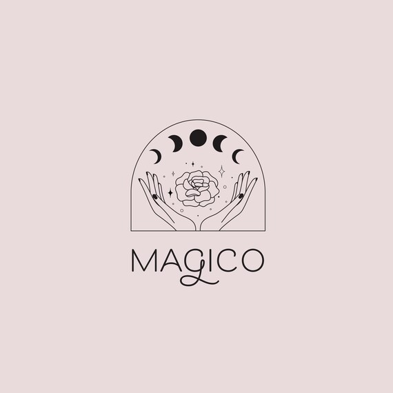 Small Business Premade Logo Bohemian Logo Design Trendy Etsy