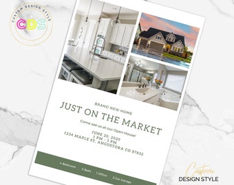 Real Estate Template, Just Listed Canva Template, Flyer, Marketing Template, Open House Listing, Editable Relator Tools, Marketing Printable