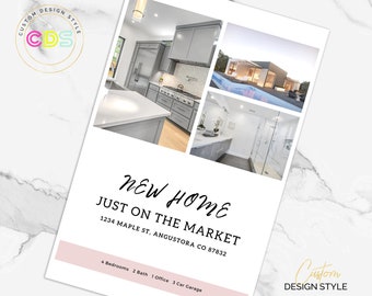 Flyer, Marketing Template, Just Listed Canva Template, Real Estate Template, New Home Listing, Editable Relator Tools Digital Printable #4