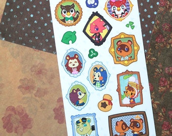 Animal Crossing New Horizons NPC Sticker Set