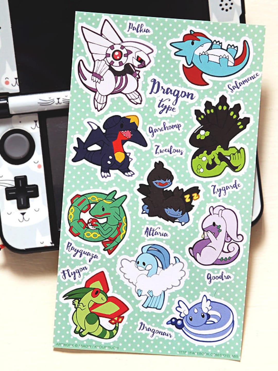 Normal Type Pokemon Sticker Sheet Pokemon Type Series 
