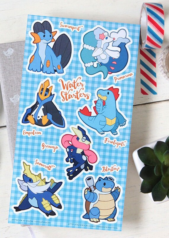 Hoja de pegatinas de Pokemon tipo psíquico Serie De Tipo - México