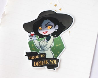 Lady Dimitrescu Sticker - Waterproof Sticker of the Tall Vampire Lady from Resident Evil Village