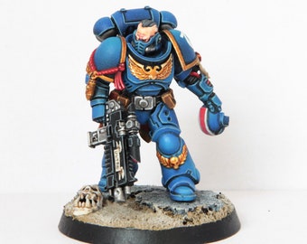 500th Store Limited Edition Primaris Space Marine Lieutenant with Stalker Bolt Rifle - Pro Painted Warhammer 40k Miniature