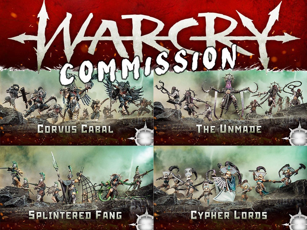 WARHAMMER WARCRY WARBANDS - COMMISSION TO ORDER - READ INFO !!