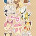 Normal Type Pokemon Sticker Sheet - Pokemon Type Series - Etsy