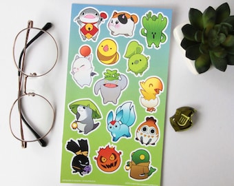 Final Fantasy XIV Sticker Set - FFXIV Minion Stickers