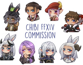 Comisión de Chibi WOL de FFXIV: para intercambio o colección de stickers WOL