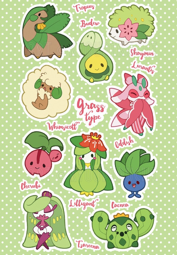 Grass type pokemon deals