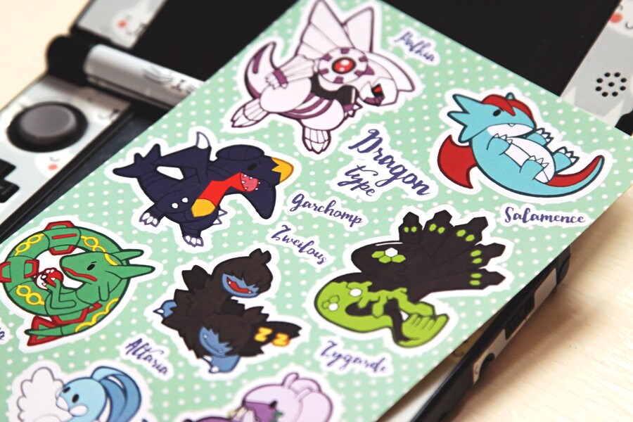 Normal Type Pokemon Sticker Sheet Pokemon Type Series 