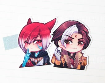 Final Fantasy XIV stickers - FFXIV Die Cut Sparkly Waterproof Stickers