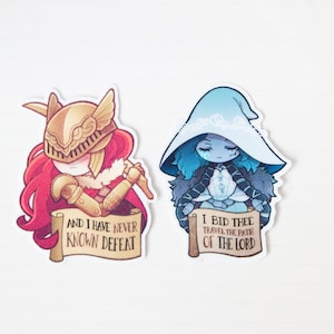 Elden Ring Stickers - Waterproof Malenia and Ranni Stickers in