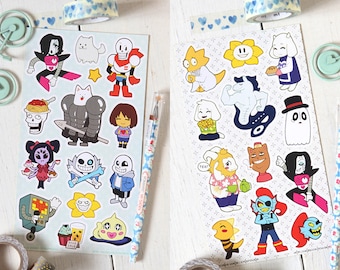 Conjunto de pegatinas de Undertale