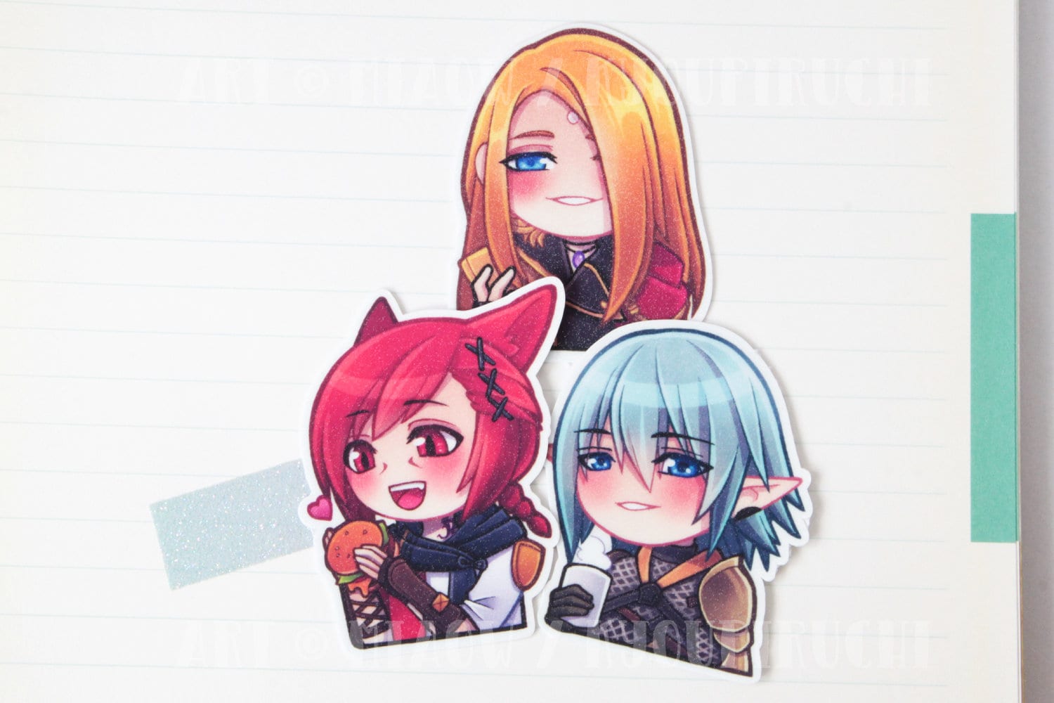 Final Version Sticker Final Fantasy XIV Stickers - FFXIV Die Cut Sparkly Waterproof Stickers ...