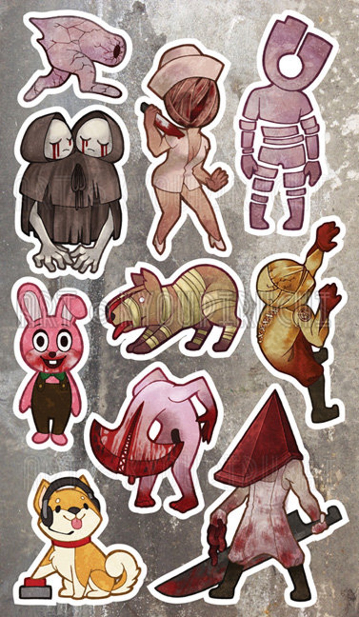 Silent Hill Sticker Sheet - Etsy